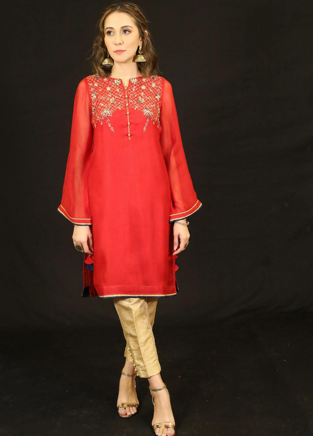 Zaaviay Festive Pret Khaadi Net Shirt Mizraab ZNL-002
