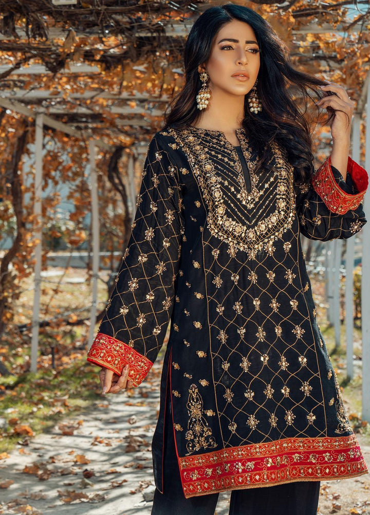 Zaaviay Luxury Pret  Raw Silk 3 Piece Dress ZV21PF ALARA ZDC-006