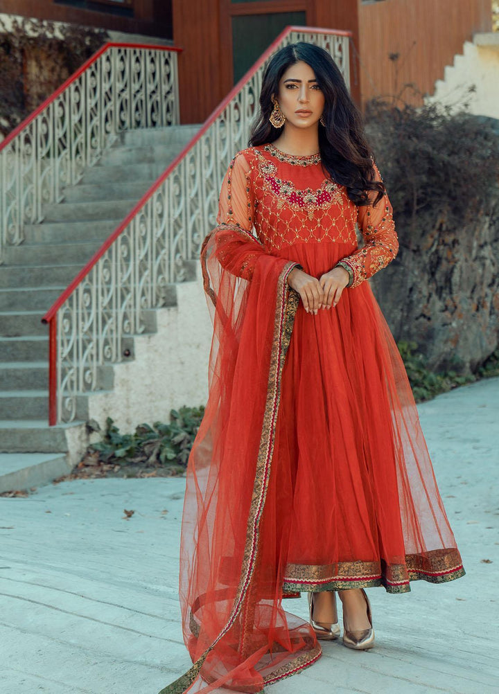 Zaaviay Luxury Pret  Net 3 Piece Dress ZV21PF ELLA ZVS-002