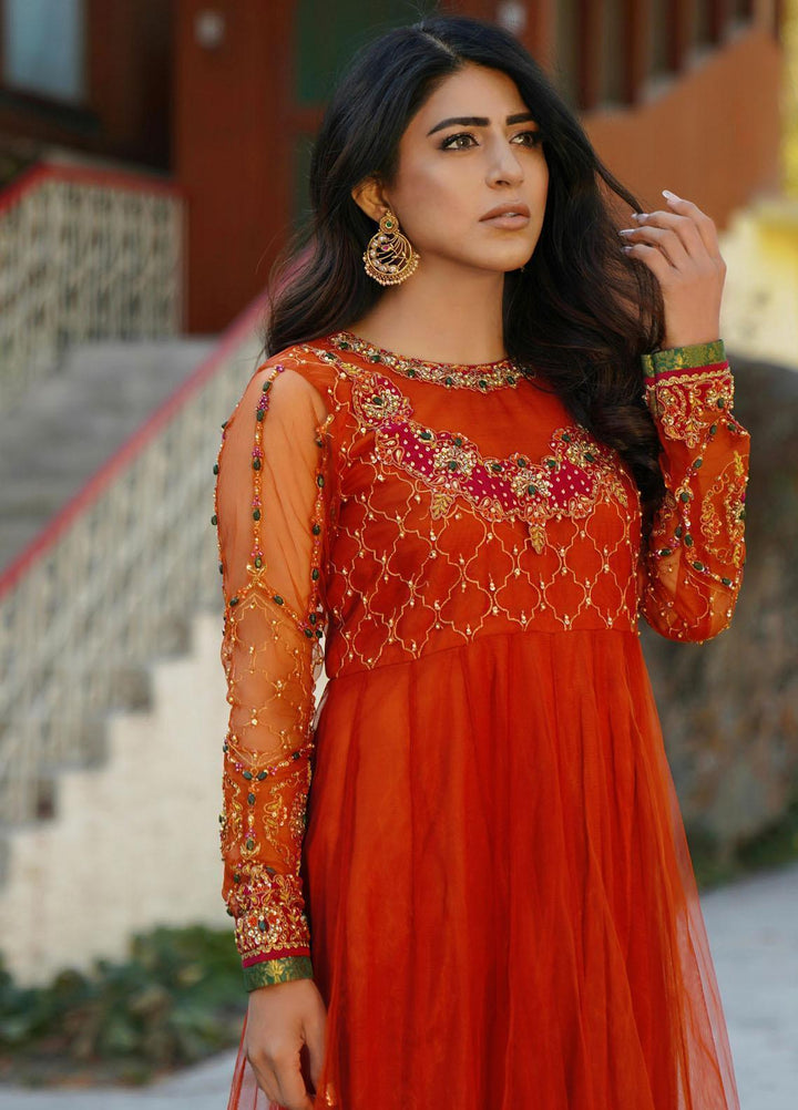 Zaaviay Luxury Pret  Net 3 Piece Dress ZV21PF ELLA ZVS-002