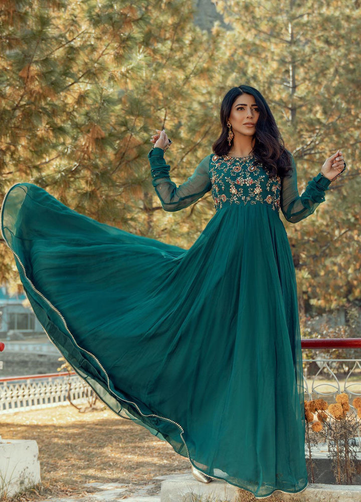 Zaaviay Luxury Pret  Chiffon Maxi ZV21PF EMEL ZVS-003