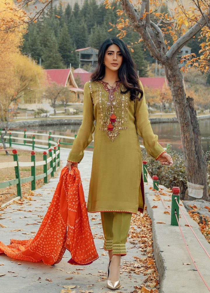 Zaaviay Luxury Pret  Khaadi Net 3 Piece Dress ZV21PF ESRA ZVS-004