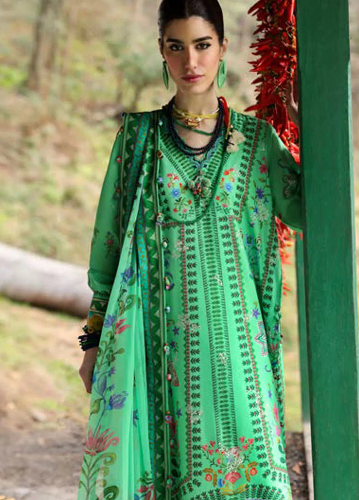 Zaha By Khadijah Shah Embroidered Lawn Suits Unstitched 3 Piece ZL25NL D-06 A Amani - Summer Collection