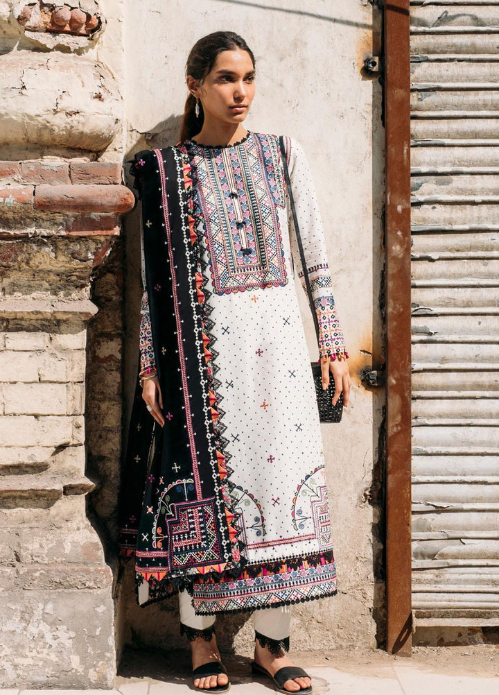 Zaha By Khadijah Shah Embroidered Karandi Suits Unstitched 3 Piece ZKS21HM ZW-21-10 ZIBA - Winter Collection