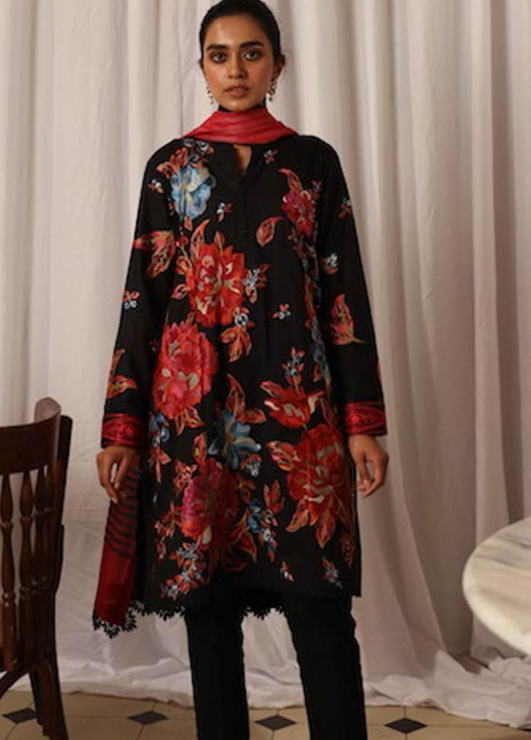 Zaha by Khadijah Shah Embroidered Lawn Suits Unstitched 3 Piece ZKS21L ZL21-04-B NAB - Summer Collection