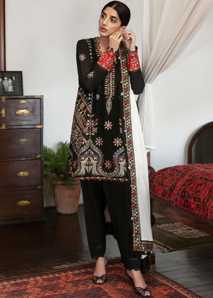 Zaha By Khadijah Shah Embroidered Lawn Suits Unstitched 3 Piece ZKS22F ZF-22-08 NAAHID - Festive Collection