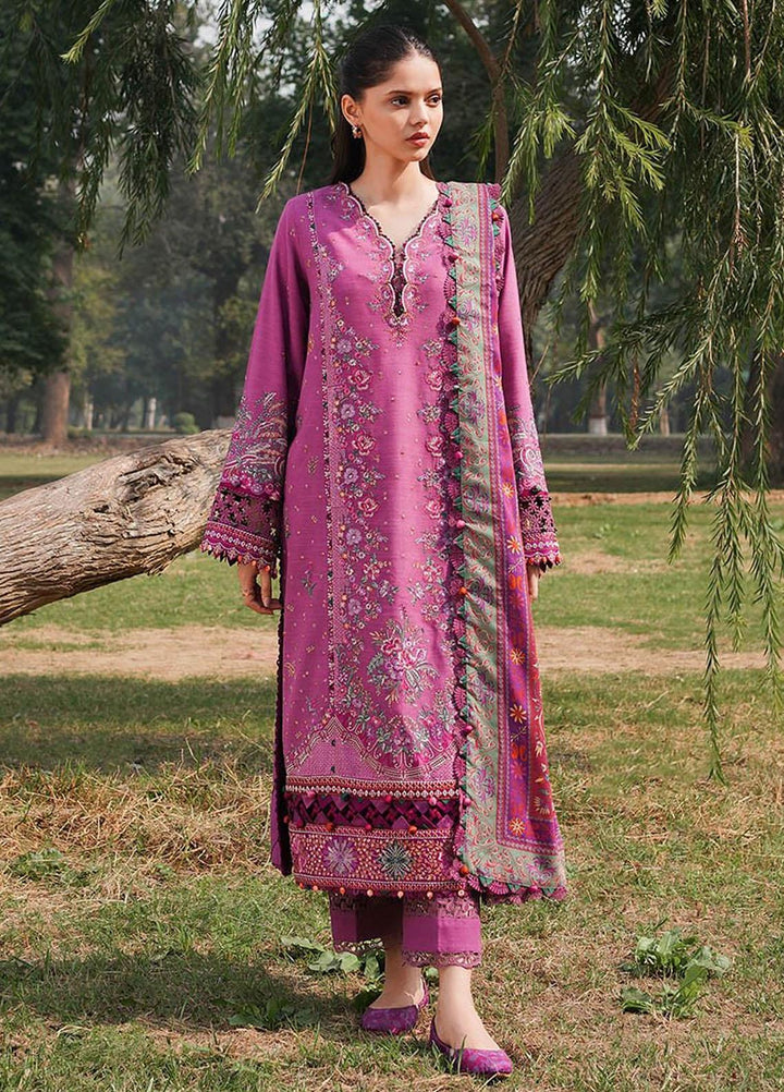 Zaha Embroidered Khaddar Suits Unstitched 3 Piece ZKS23W-2 ZW2-23-08 Negin - Winter Collection