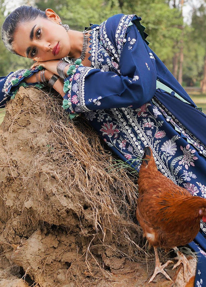 Zaha Embroidered Khaddar Suits Unstitched 3 Piece ZKS23W-2 ZW2-23-09 Zhian - Winter Collection