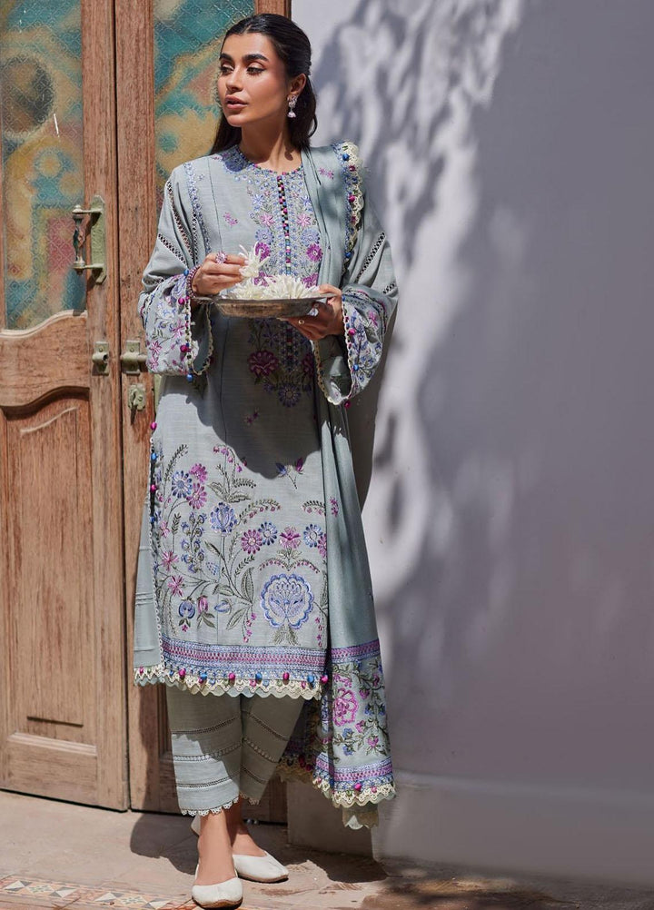 Zaha By Khadijah Shah Embroidered  Suits Unstitched 3 Piece ZKS23W ZW23-04 DERYA - Winter Collection