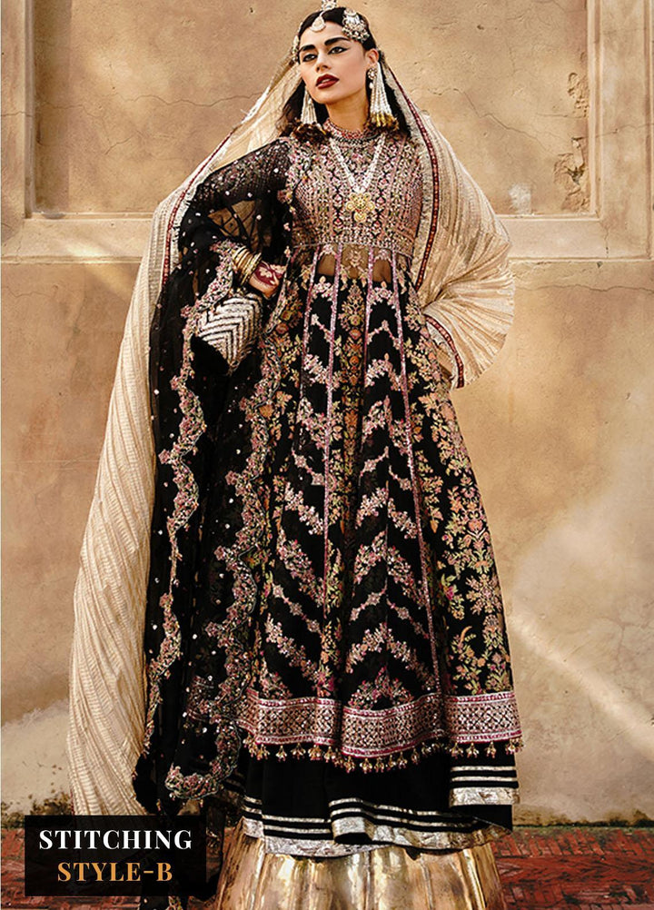 Zaib-un-Nisa by Hussain Rehar Embroidered Organza Suits Unstitched 4 Piece HRR23ZN Kajal - Festive Collection