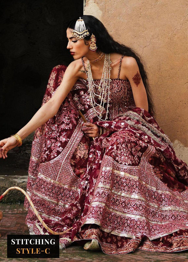 Zaib-un-Nisa by Hussain Rehar Embroidered Organza Suits Unstitched 4 Piece HRR23ZN Taab - Festive Collection