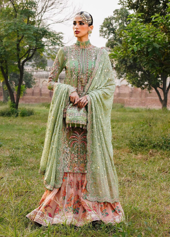 Zaib-un-Nisa by Hussain Rehar Embroidered Chiffon Suits Unstitched 4 Piece HRR23ZN Rang - Festive Collection