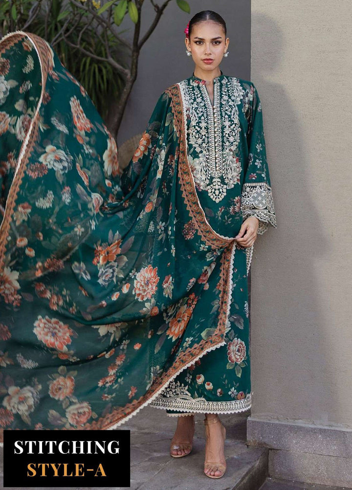 Zainab Chotani Embroidered Lawn Suits Unstitched 3 Piece ZC25TL D-01 Velina - Summer Collection
