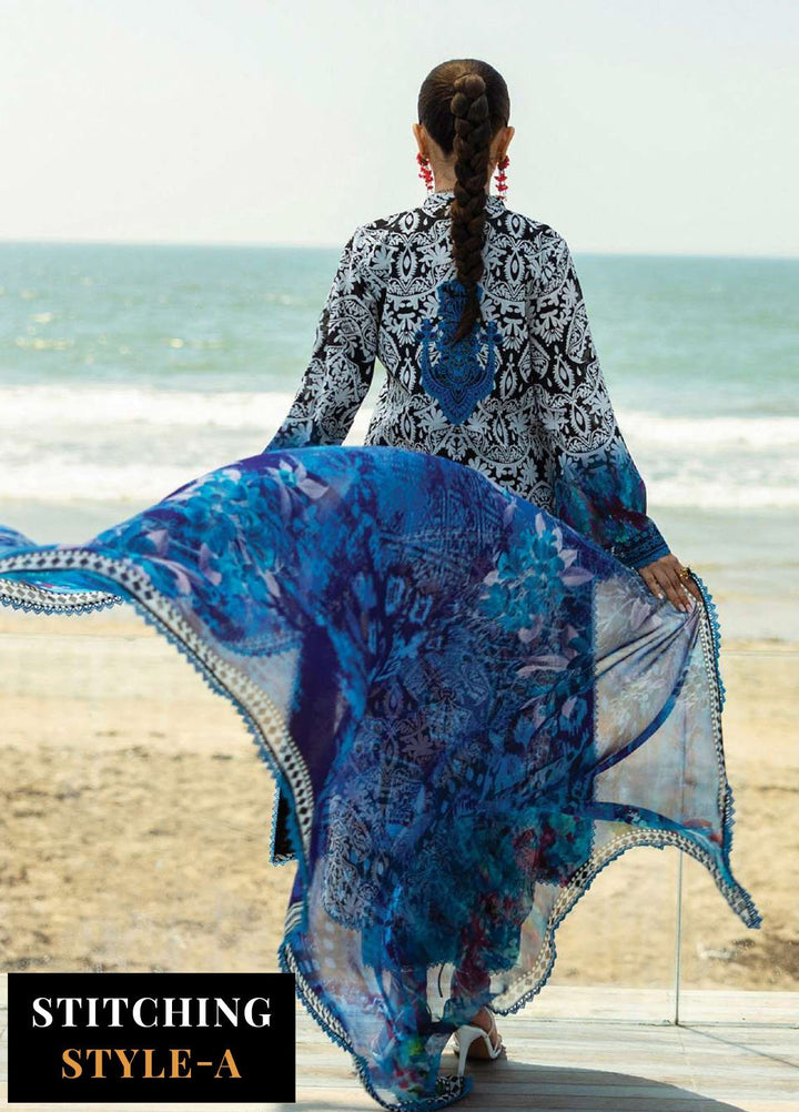 Zainab Chotani Embroidered Lawn Suits Unstitched 3 Piece ZC25TL D-07 Bella - Summer Collection