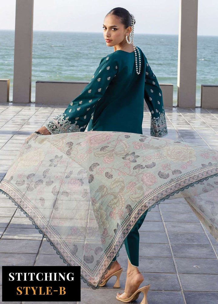 Zainab Chotani Embroidered Lawn Suits Unstitched 3 Piece ZC25TL D-08 Mina - Summer Collection