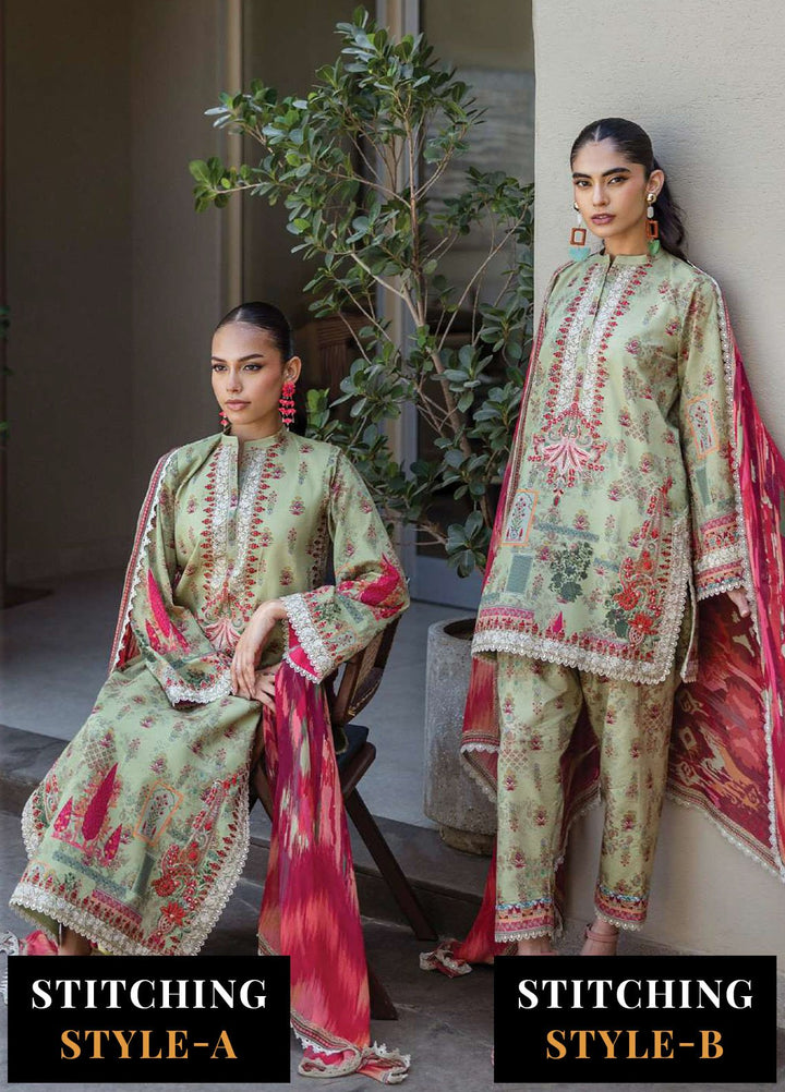 Zainab Chotani Embroidered Lawn Suits Unstitched 3 Piece ZC25TL D-10 Zaira - Summer Collection