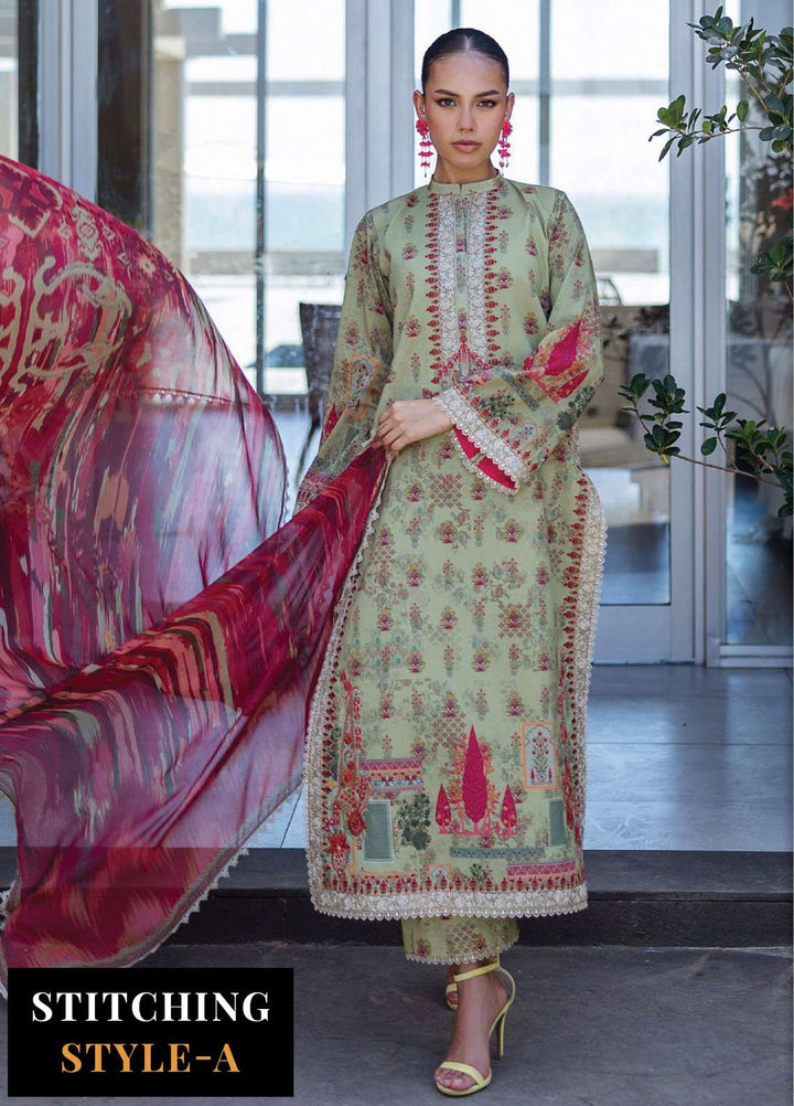 Zainab Chotani Embroidered Lawn Suits Unstitched 3 Piece ZC25TL D-10 Zaira - Summer Collection