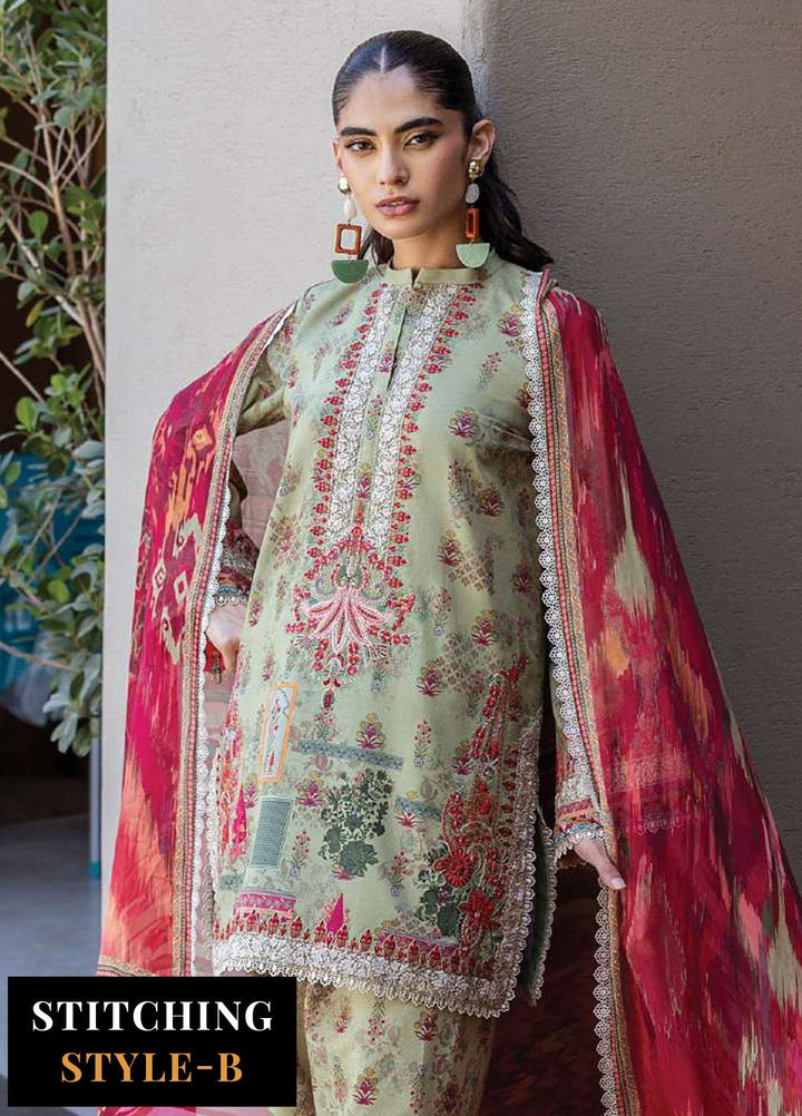 Zainab Chotani Embroidered Lawn Suits Unstitched 3 Piece ZC25TL D-10 Zaira - Summer Collection