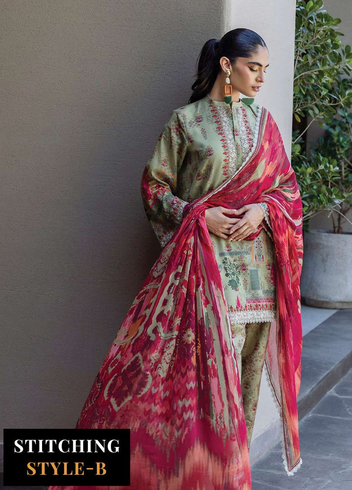 Zainab Chotani Embroidered Lawn Suits Unstitched 3 Piece ZC25TL D-10 Zaira - Summer Collection