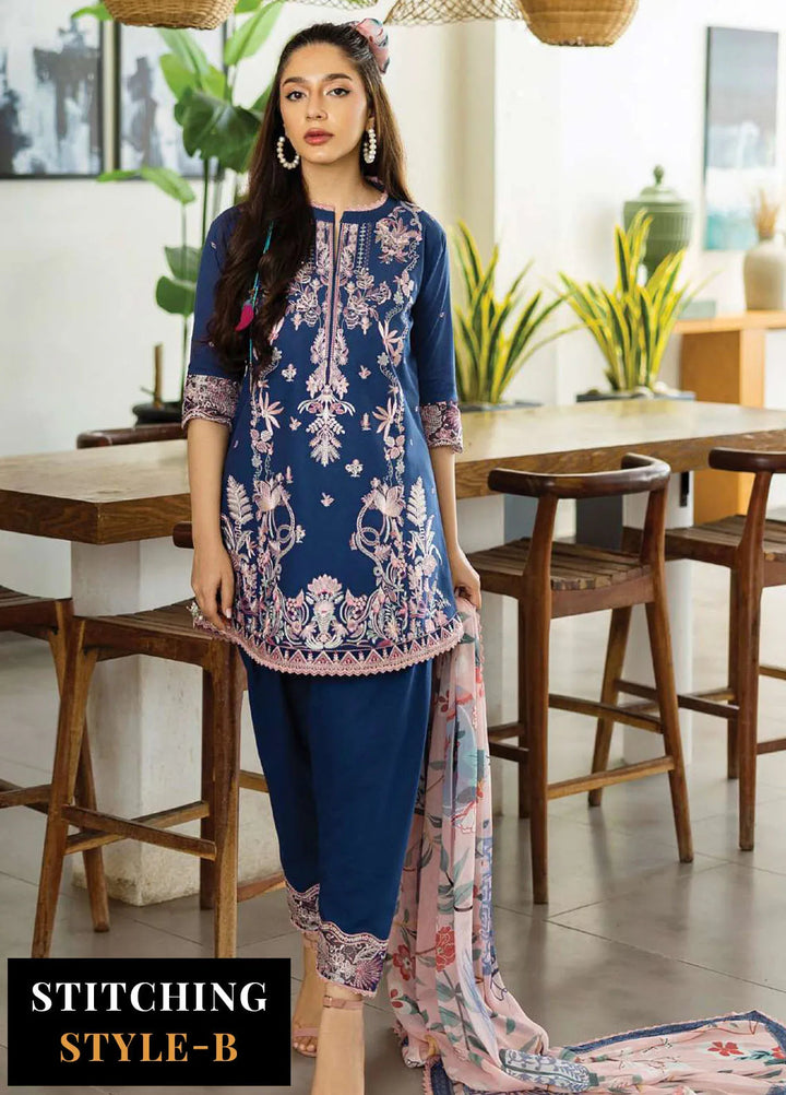 Zainab Chotani Embroidered Lawn Suits Unstitched 3 Piece ZC25TL D-14 Elisa - Summer Collection