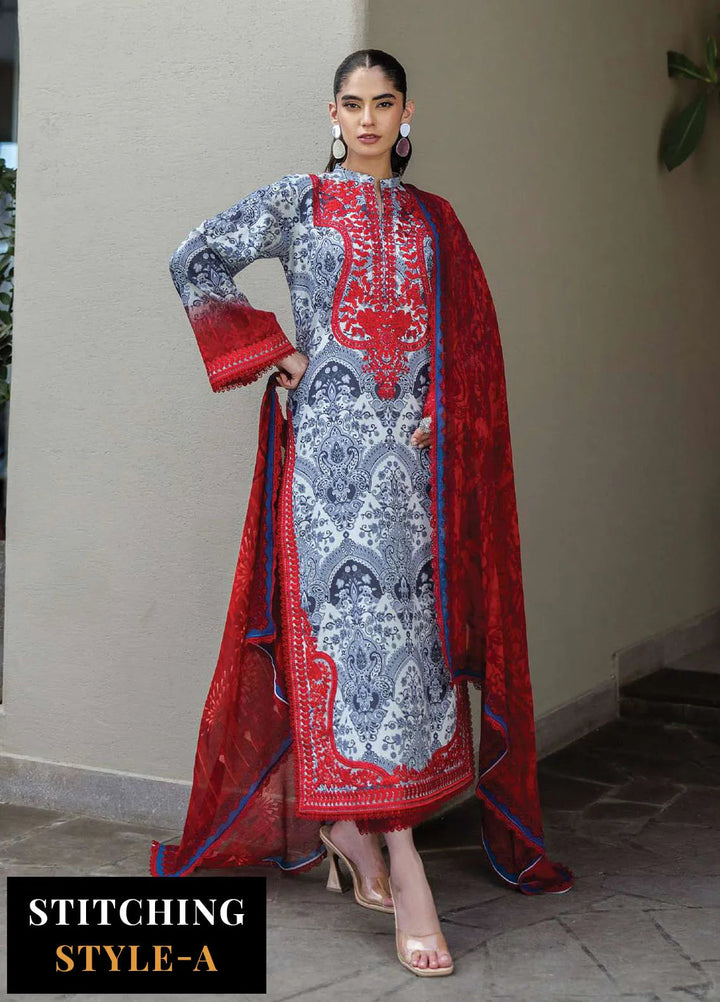Zainab Chotani Embroidered Lawn Suits Unstitched 3 Piece ZC25TL D-16 Syra - Summer Collection