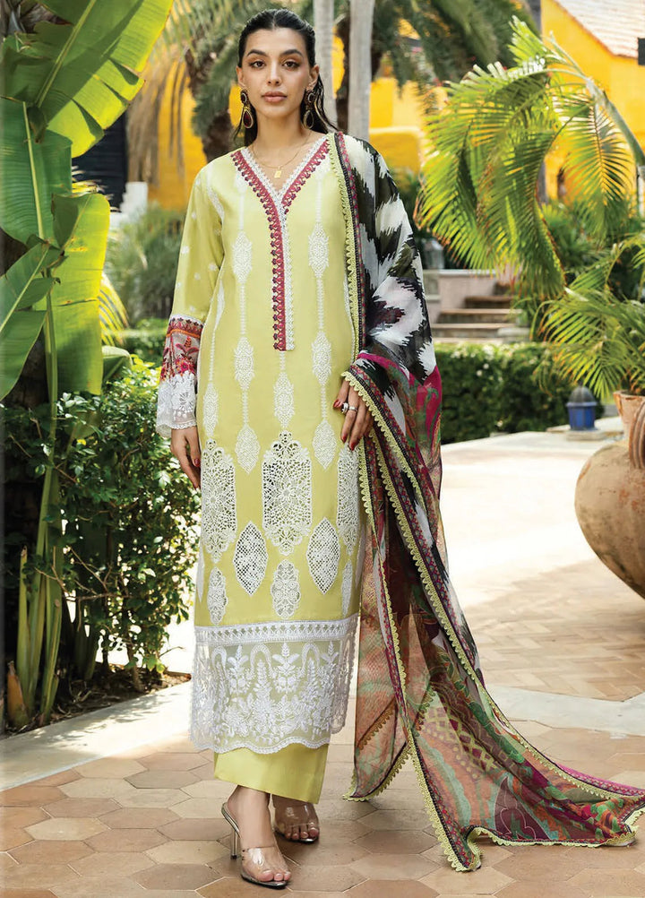 Zainab Chottani Embroidered Chikankari Suits Unstitched 3 Piece ZC25CH D12A Rayne - Summer Collection