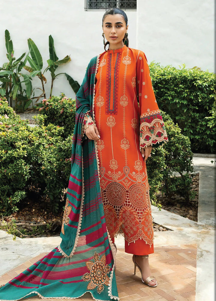 Zainab Chottani Embroidered Chikankari Suits Unstitched 3 Piece ZC25CH D1A Zynah - Summer Collection