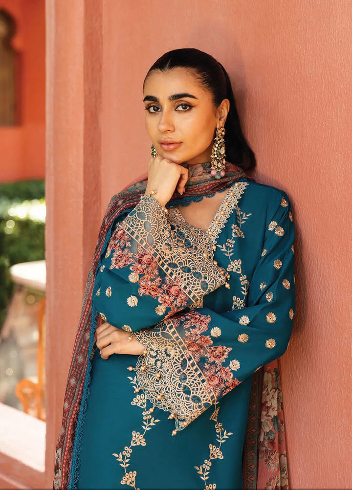 Zainab Chottani Embroidered Chikankari Suits Unstitched 3 Piece ZC25CH D2A Izrah - Summer Collection