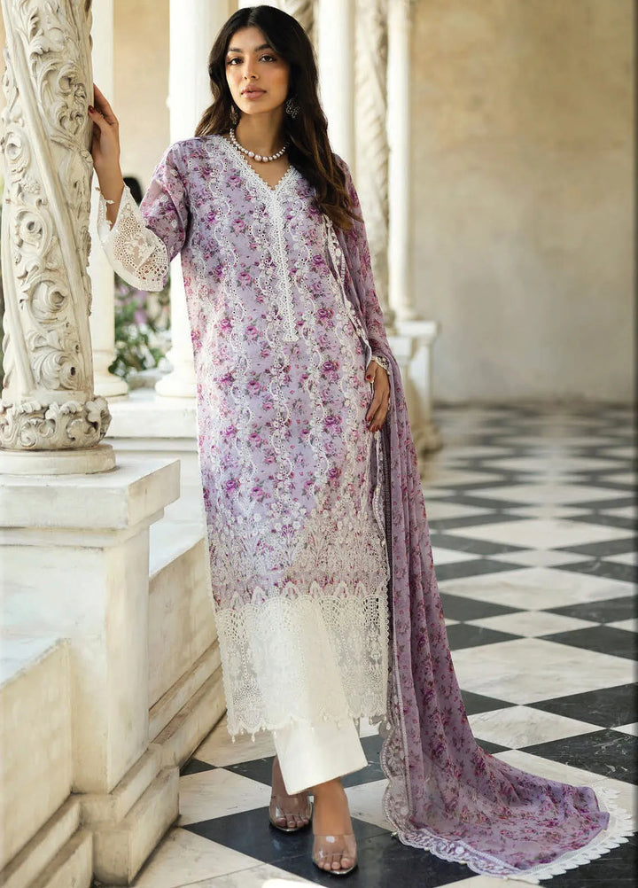 Zainab Chottani Embroidered Chikankari Suits Unstitched 3 Piece ZC25CH D9B Lamia - Summer Collection