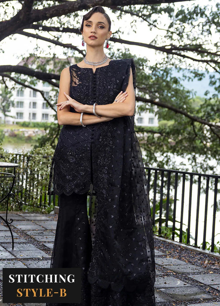 Zainab Chottani Embroidered Organza Suits Unstitched 3 Piece ZC24WF D-06 Doree - Wedding Collection