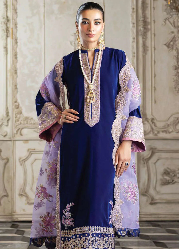 Zainab Chottani Embroidered Suit Unstitched 3 Piece ZC24V D-02 Sifra - Formal Collection