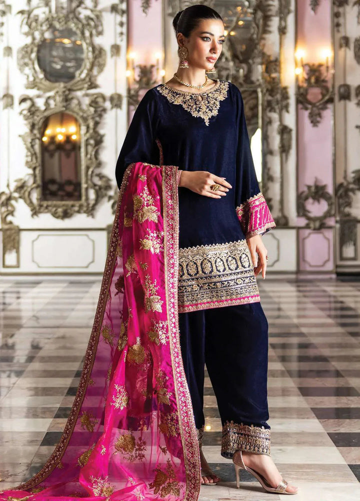 Zainab Chottani Embroidered Suit Unstitched 3 Piece ZC24V D-05 Tara - Formal Collection