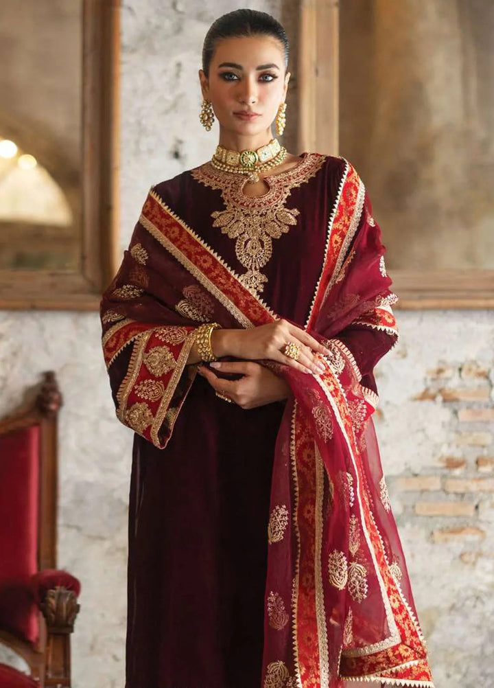 Zainab Chottani Embroidered Suit Unstitched 3 Piece ZC24V D-07 Neesa - Formal Collection