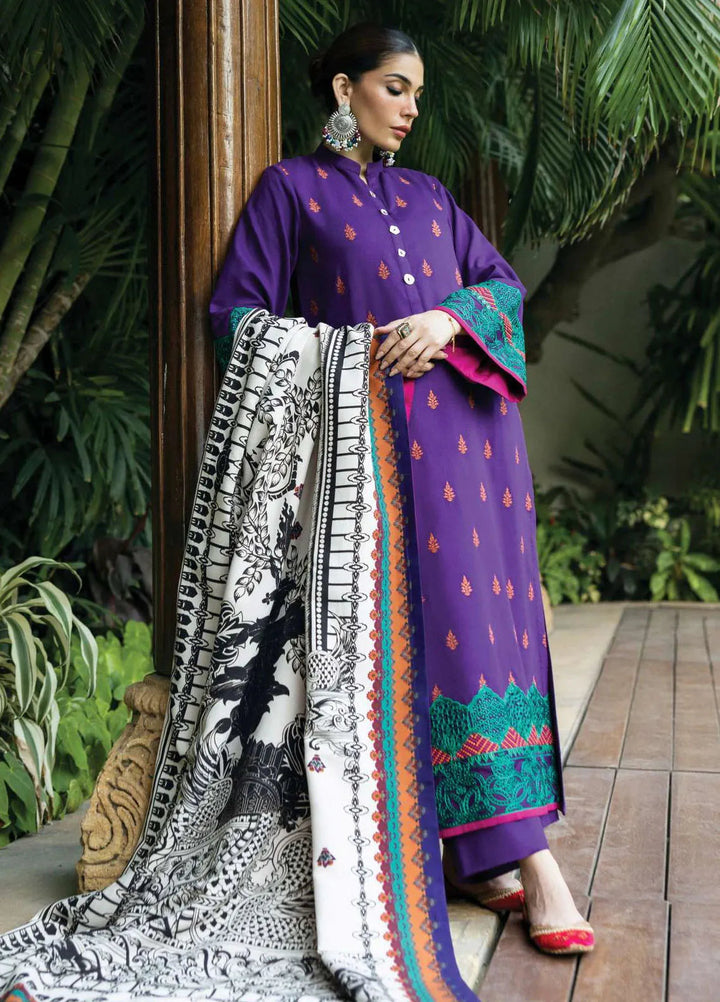 Zainab Chottani Embroidered Suit Unstitched 3 Piece ZC24WS D-09 Vaniza - Winter Collection