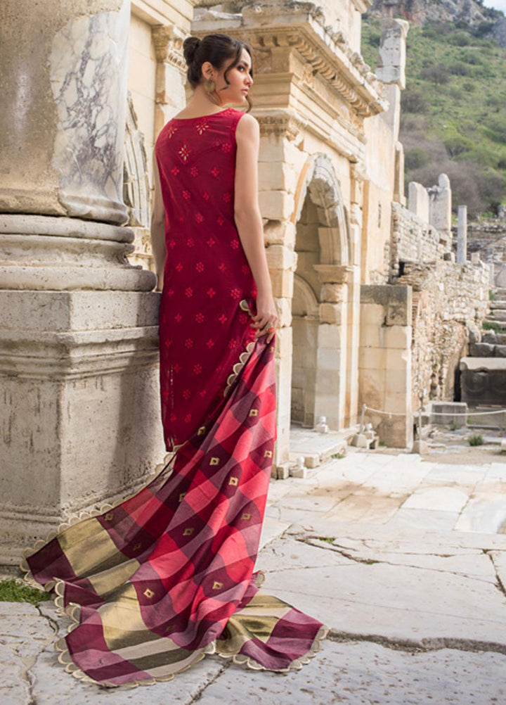 Zainab Chottani Embroidered Chikankari Suits Unstitched 3 Piece ZC21CK 1A Sanem - Luxury Collection