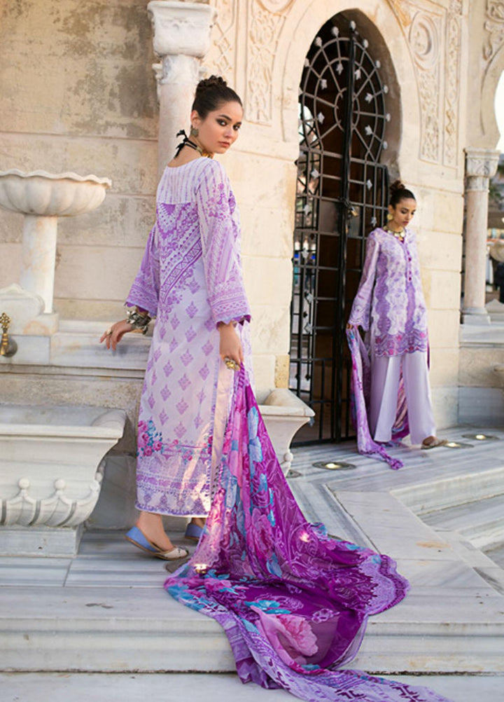 Zainab Chottani Embroidered Chikankari Suits Unstitched 3 Piece ZC21CK 8A Feriha - Luxury Collection