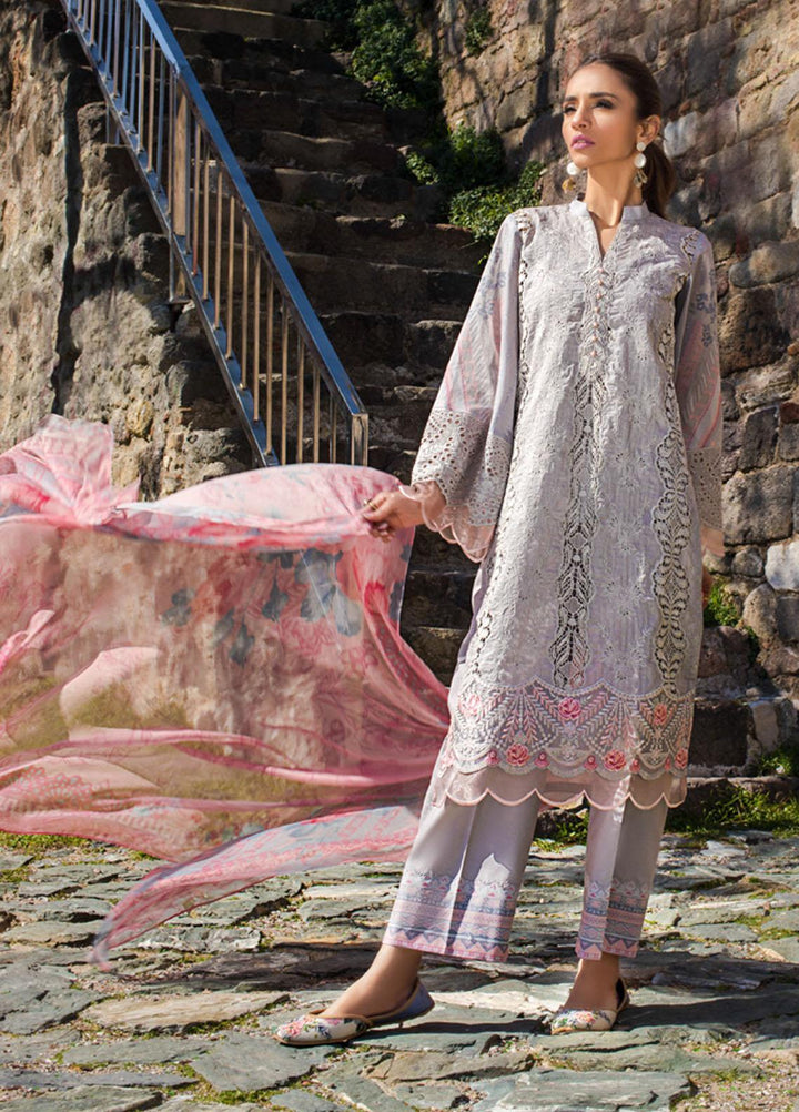 Zainab Chottani Embroidered Chikankari Suits Unstitched 3 Piece ZC21CK 8B Feriha - Luxury Collection