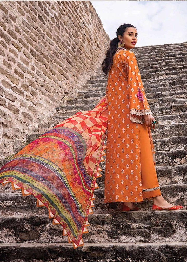 Zainab Chottani Embroidered Chikankari Suits Unstitched 3 Piece ZC22CK Meh-O-Maah 3B - Luxury Collection