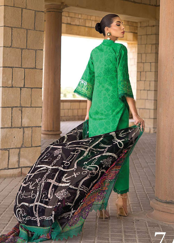 Zainab Chottani Embroidered Lawn Suits Unstitched 3 Piece ZC23L 7A - Luxury Collection