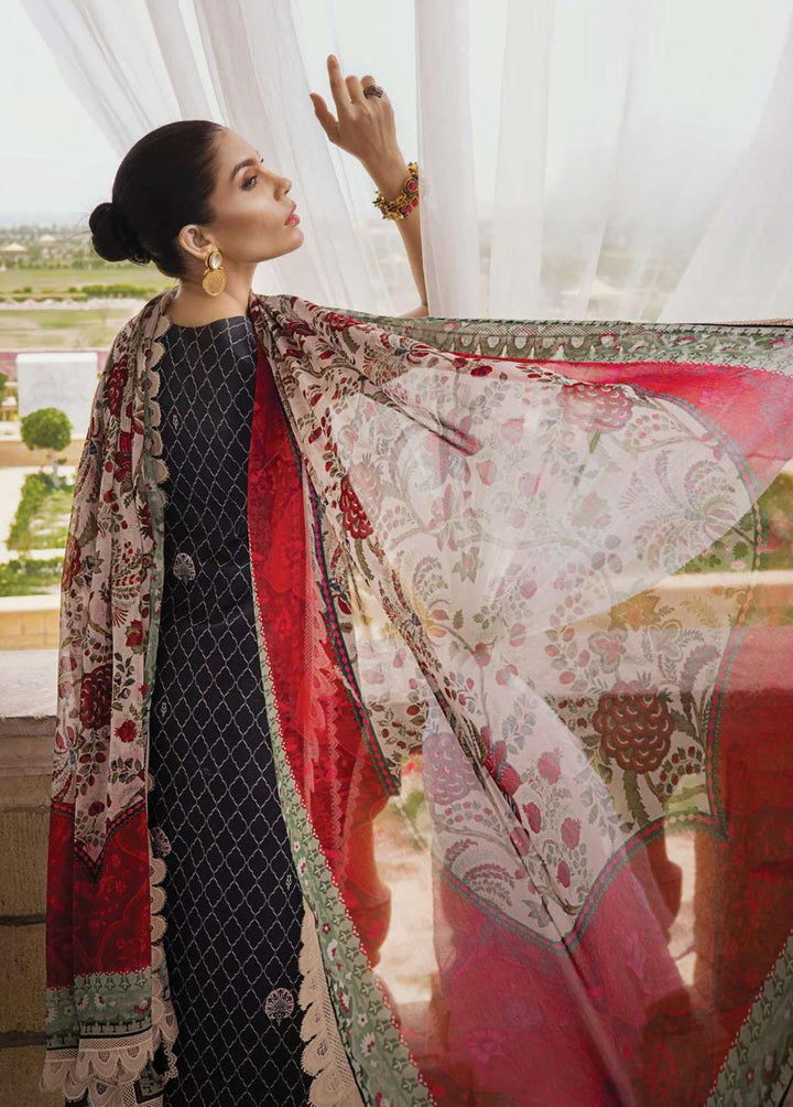 Zainab Chottani Embroidered Lawn Suits Unstitched 3 Piece ZC23L 9A - Luxury Collection