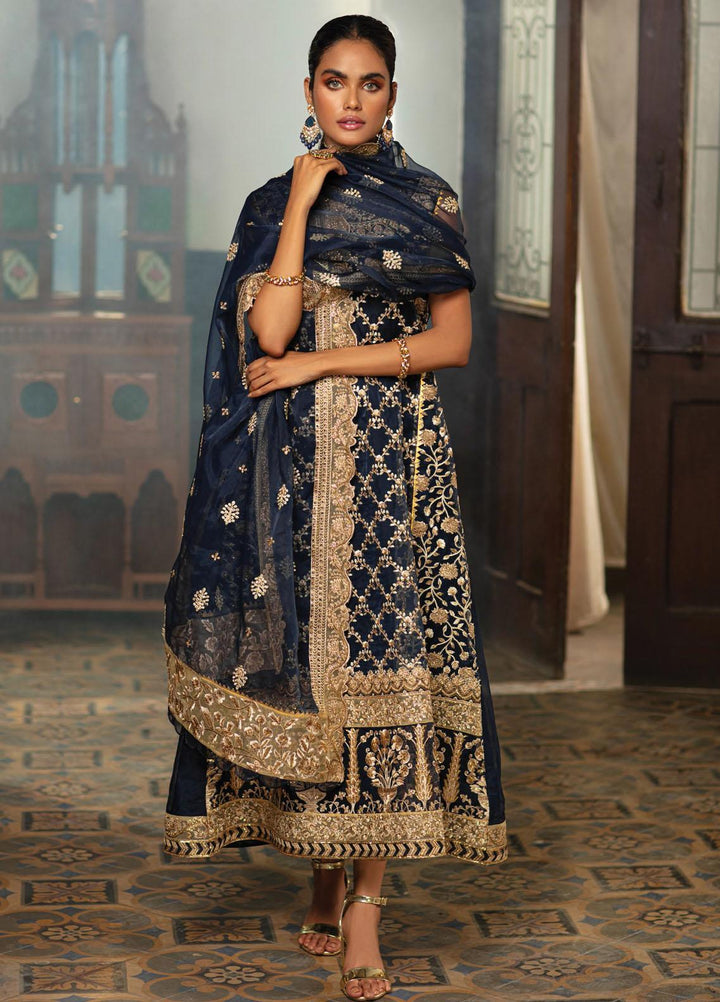 Zainab Chottani Embroidered Organza Suits Unstitched 3 Piece ZC21WF Sanem 07 - Wedding Collection