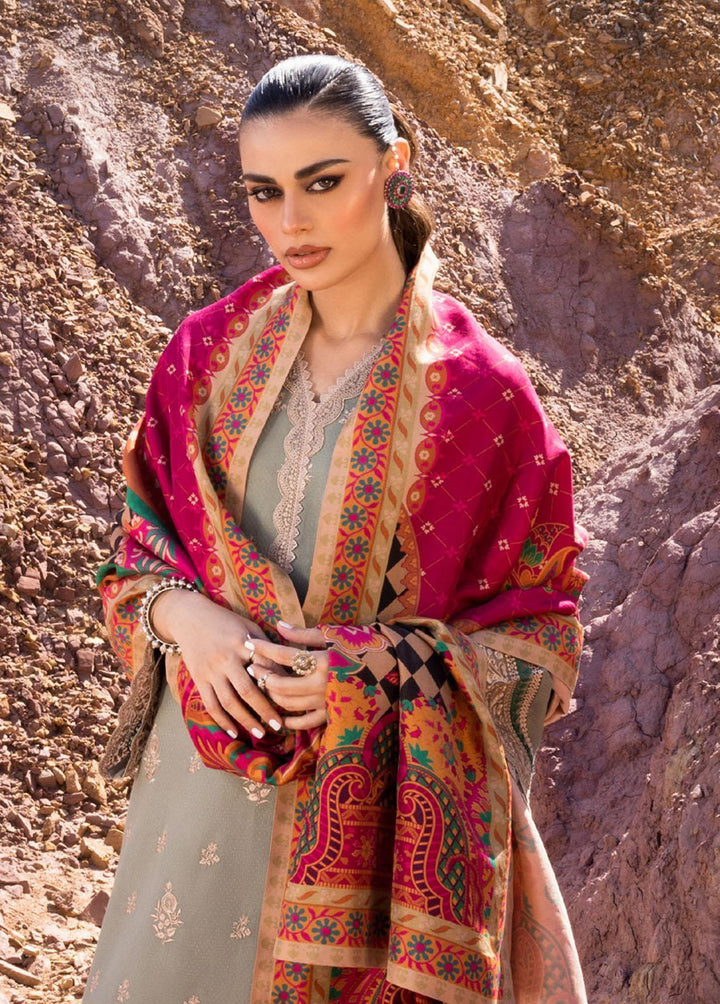 Zainab Chottani Embroidered  Suits Unstitched 3 Piece ZC22W 07 Hayat - Winter Collection