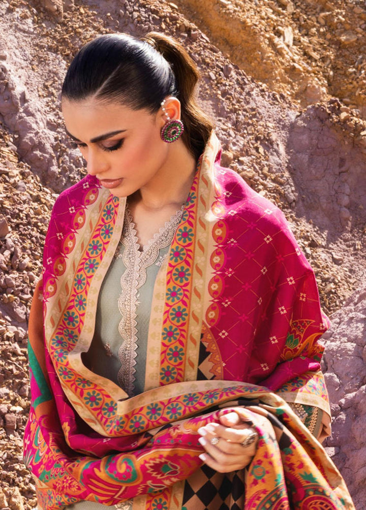 Zainab Chottani Embroidered  Suits Unstitched 3 Piece ZC22W 07 Hayat - Winter Collection