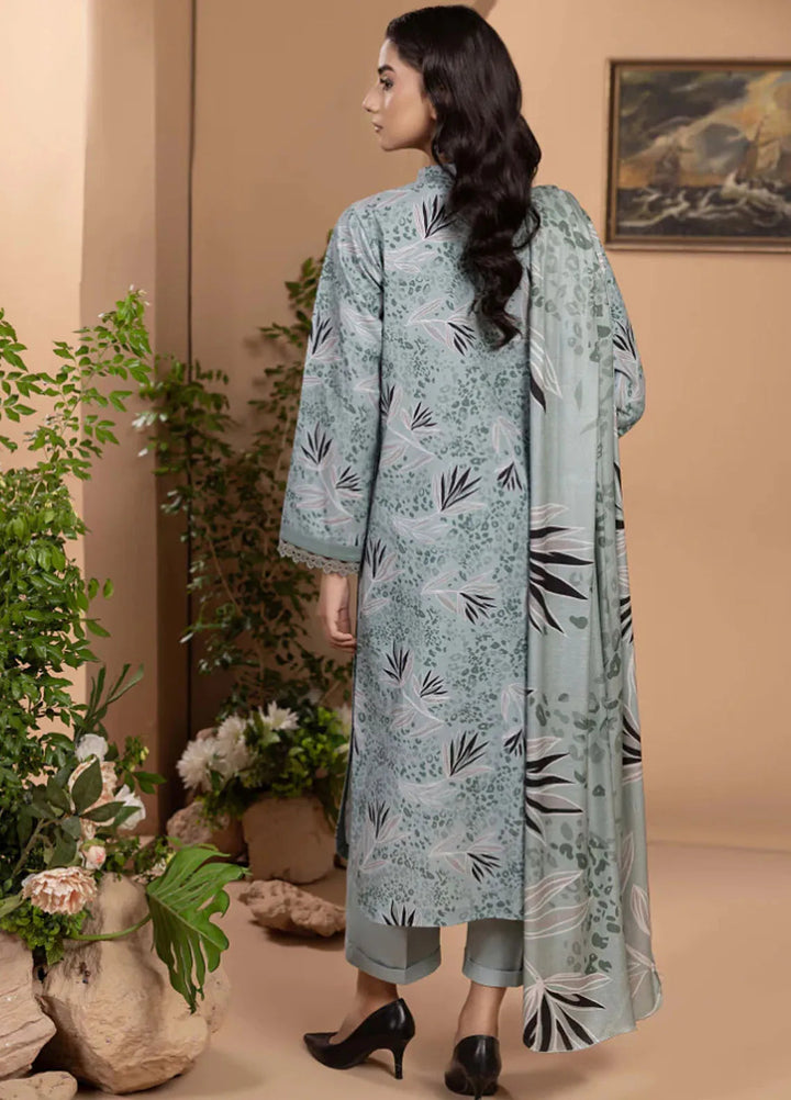 Zara By Humdum Printed Khaddar Suit Unstitched 3 Piece HD24ZK D-01 - Winter Collection
