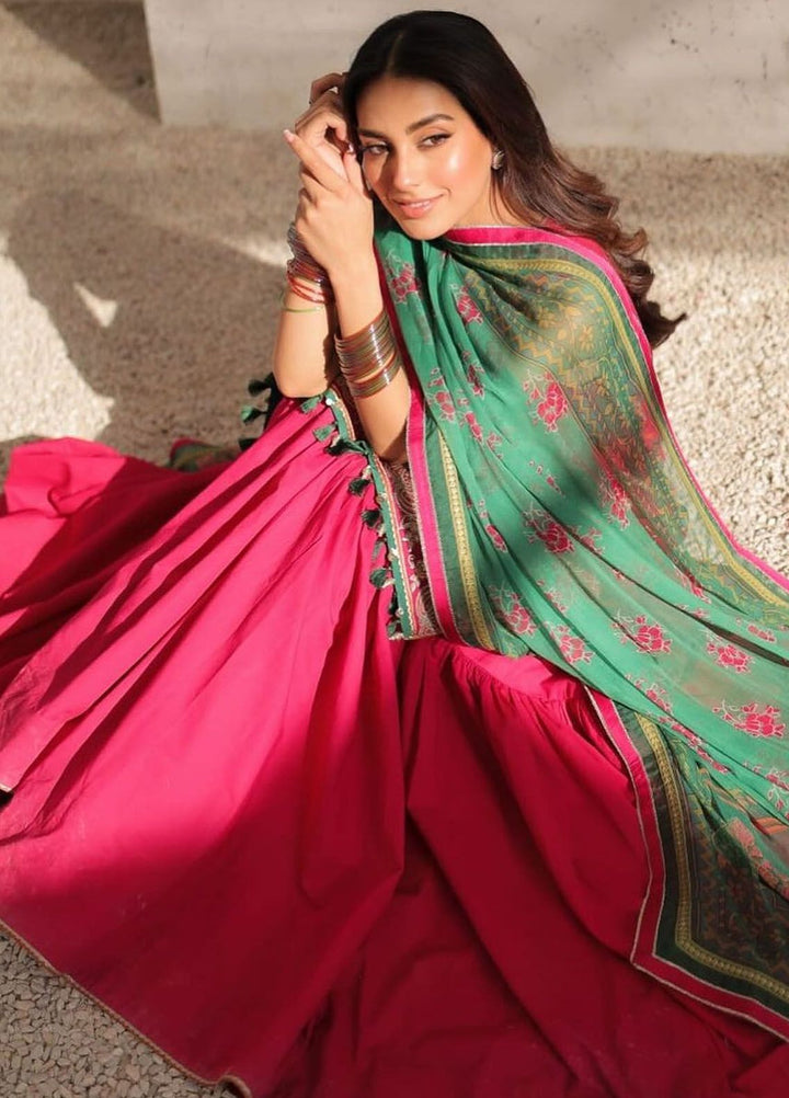 Zara Shahjahan Embroidered Jacquard Suits Unstitched 3 Piece ZS24SS D-3B Korina - Summer Collection