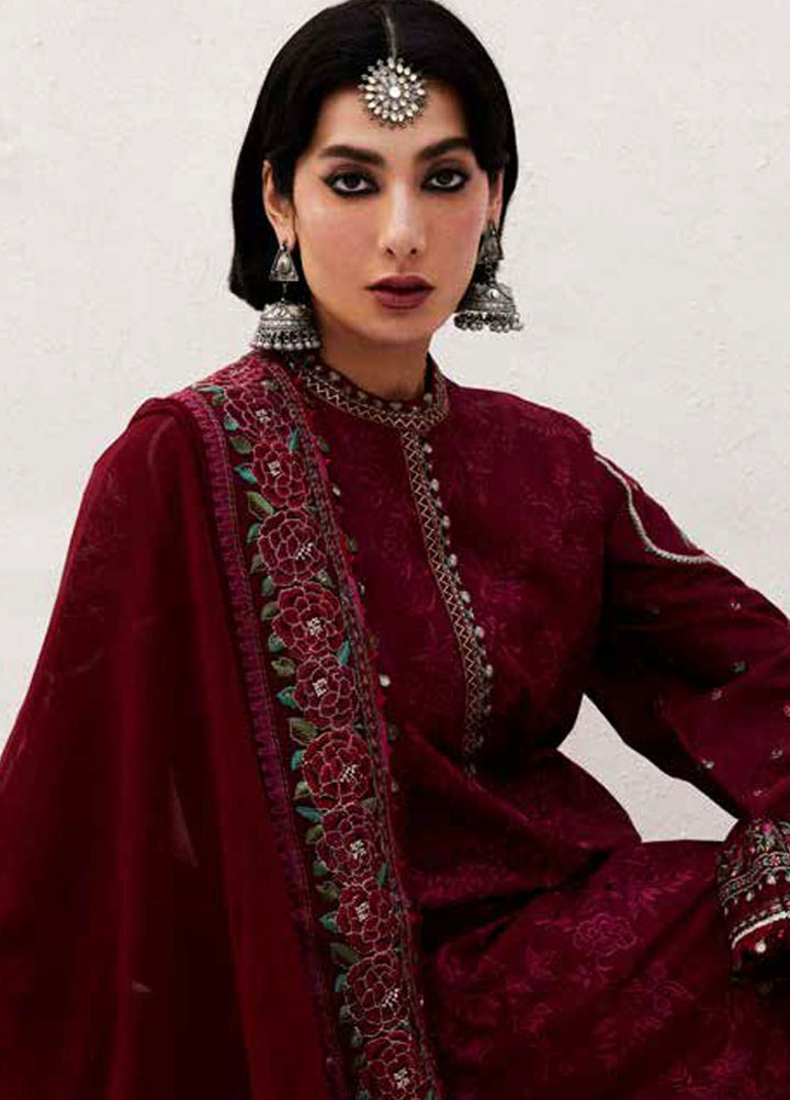 Zara Shahjahan Embroidered Lawn Suits Unstitched 3 Piece ZS24SS D-9A Parsa - Summer Collection