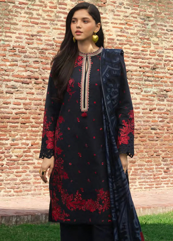 Zara Shahjahan Embroidered Suit Unstitched 3 Piece ZS24UW D-02 Darya - Winter Collection