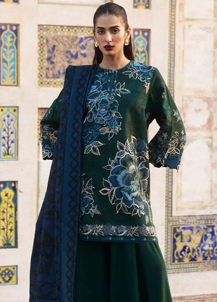 Zara Shahjahan Embroidered Suit Unstitched 3 Piece ZS24UW D-07 Mina - Winter Collection