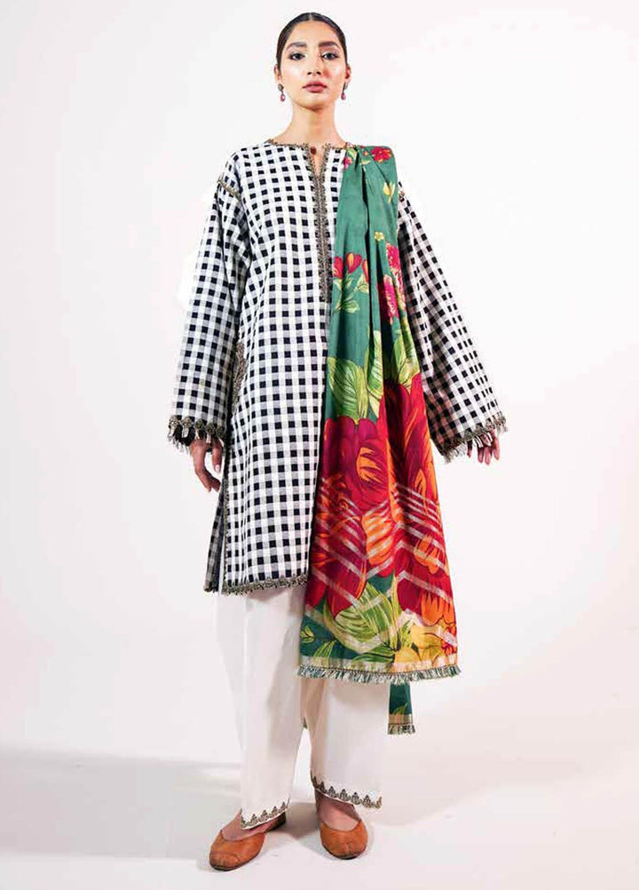 Zara Shahjahan Embroidered Lawn Suits Unstitched 3 Piece ZS21L 07 Manreet-A - Summer Collection