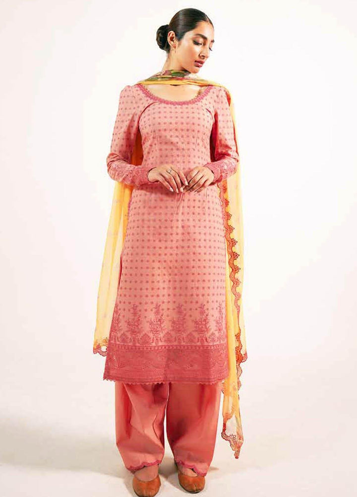 Zara Shahjahan Embroidered Lawn Suits Unstitched 3 Piece ZS21L 14 Zubaida-B - Summer Collection